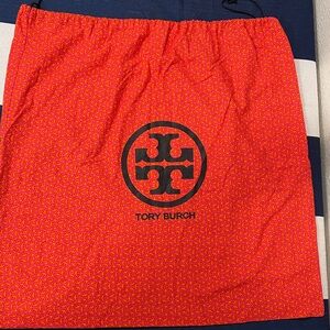 Tory Burch Red Patterned Drawstring Bag